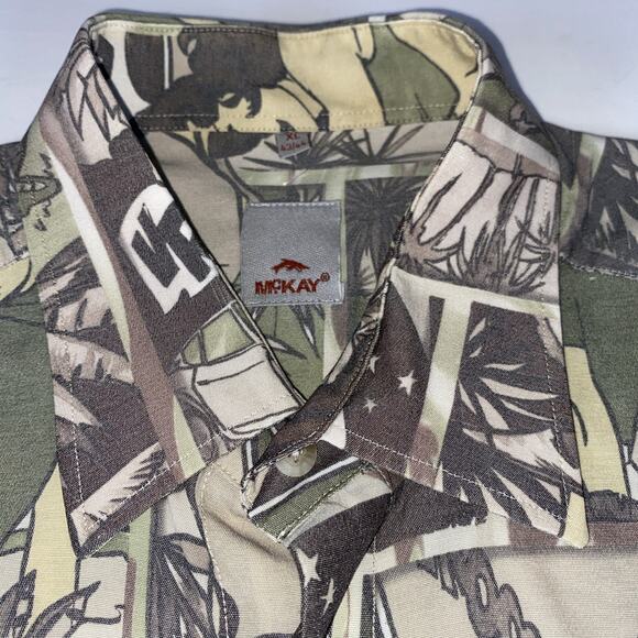 Vintage McKay Button Down Cartoon Shirt, Size Mens XL (43-44) - Picture 3 of 10